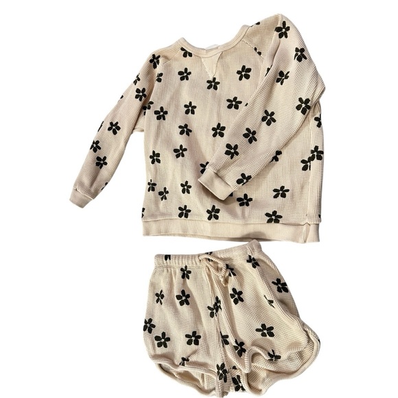 Zara Kids Floral Waffle Knit Sweater Set - Picture 1 of 1